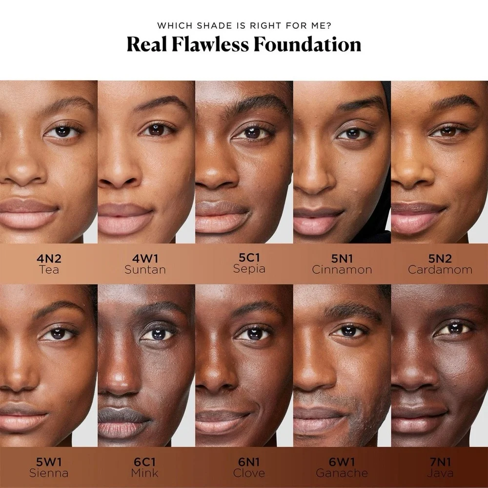 Laura‎ Mercier Real Flawless Foundation 6N1 Clove 1oz New Sealed Box
